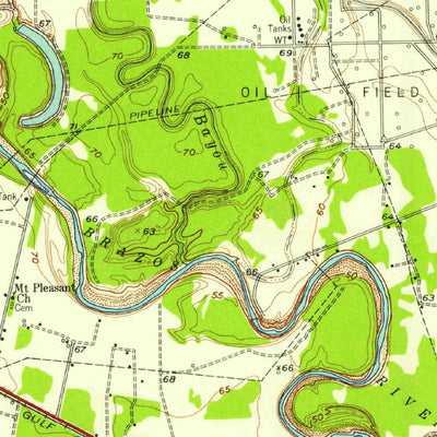 United States Geological Survey Sugar Land, TX (1955, 62500-Scale) digital map