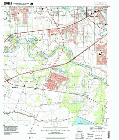 United States Geological Survey Sugar Land, TX (1995, 24000-Scale) digital map