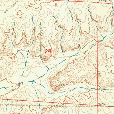United States Geological Survey Sugar Loaf NE, WY (1969, 24000-Scale) digital map