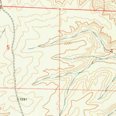 United States Geological Survey Sugar Loaf NW, WY (1969, 24000-Scale) digital map