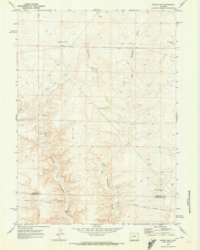 United States Geological Survey Sugar Loaf, WY (1969, 24000-Scale) digital map