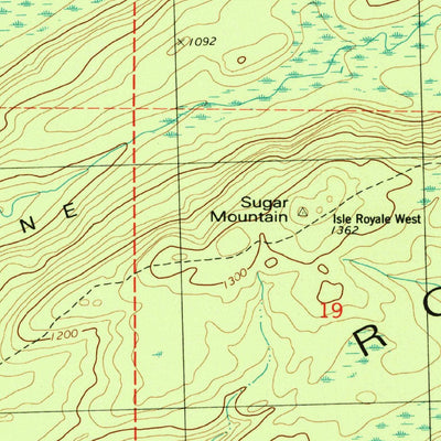 United States Geological Survey Sugar Mountain, MI (1985, 24000-Scale) digital map
