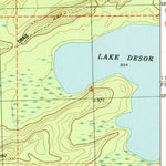 United States Geological Survey Sugar Mountain, MI (1985, 24000-Scale) digital map