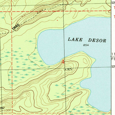 United States Geological Survey Sugar Mountain, MI (1985, 24000-Scale) digital map