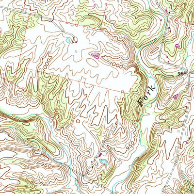 United States Geological Survey Sugar Tree Ridge, OH (1961, 24000-Scale) digital map