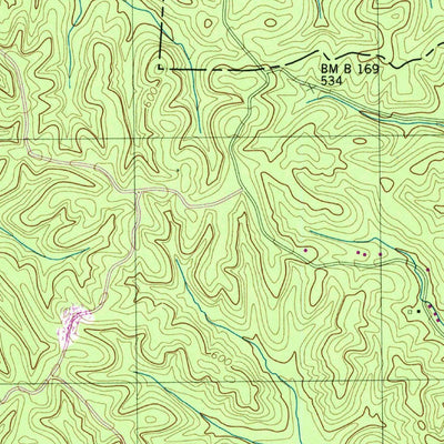 United States Geological Survey Sugar Tree, TN (1949, 24000-Scale) digital map