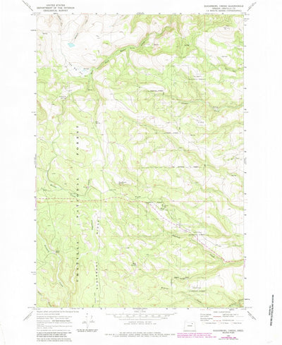 United States Geological Survey Sugarbowl Creek, OR (1969, 24000-Scale) digital map