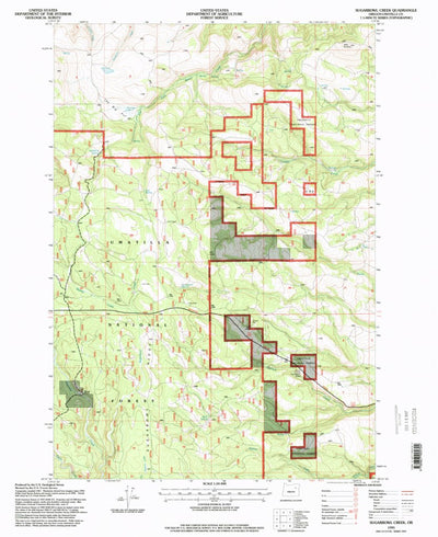 United States Geological Survey Sugarbowl Creek, OR (1995, 24000-Scale) digital map
