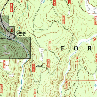 United States Geological Survey Sugarbowl Creek, OR (1995, 24000-Scale) digital map
