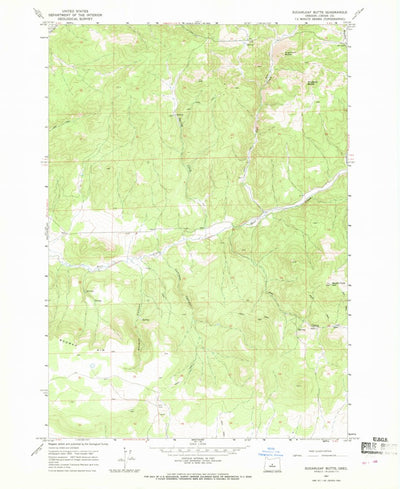 United States Geological Survey Sugarloaf Butte, OR (1967, 24000-Scale) digital map