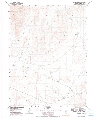 United States Geological Survey Sugarloaf Knob, NV (1981, 24000-Scale) digital map