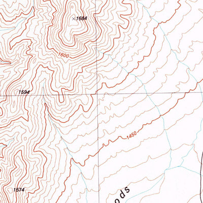 United States Geological Survey Sugarloaf Knob, NV (1981, 24000-Scale) digital map