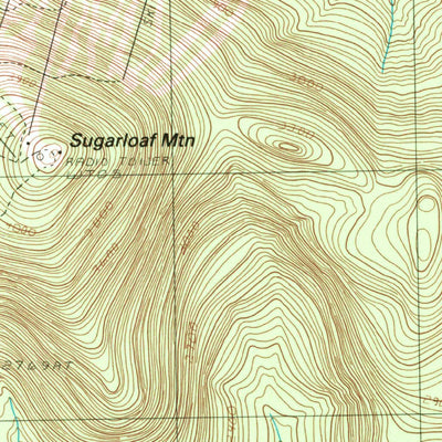 United States Geological Survey Sugarloaf Mountain, ME (1989, 24000-Scale) digital map