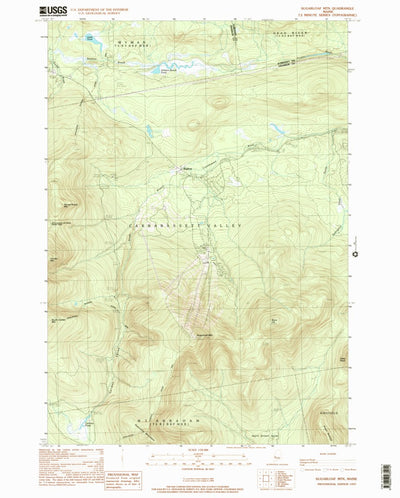 United States Geological Survey Sugarloaf Mountain, ME (1997, 24000-Scale) digital map