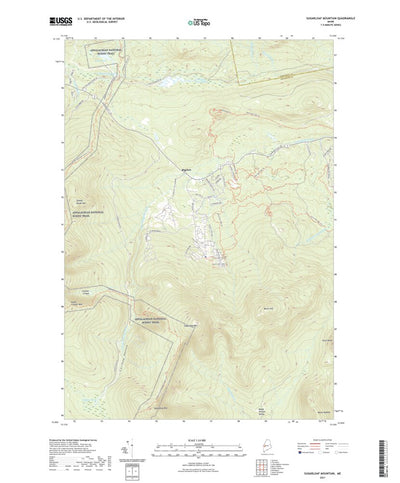 United States Geological Survey Sugarloaf Mountain, ME (2021, 24000-Scale) digital map