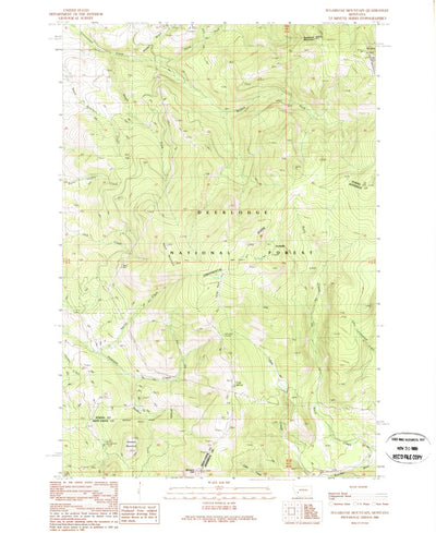 United States Geological Survey Sugarloaf Mountain, MT (1989, 24000-Scale) digital map