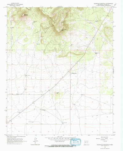 United States Geological Survey Sugarloaf Mountain, NM (1965, 24000-Scale) digital map