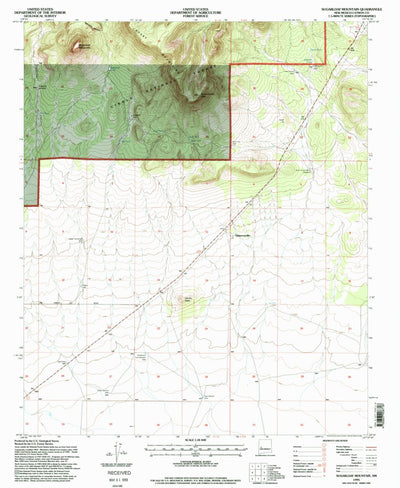 United States Geological Survey Sugarloaf Mountain, NM (1995, 24000-Scale) digital map