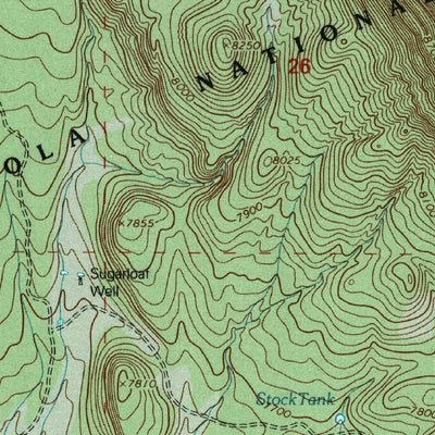 United States Geological Survey Sugarloaf Mountain, NM (1995, 24000-Scale) digital map