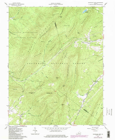 United States Geological Survey Sugarloaf Mountain, VA (1962, 24000-Scale) digital map
