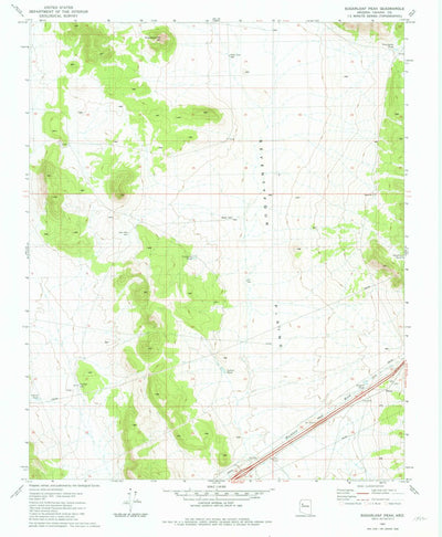 United States Geological Survey Sugarloaf Peak, AZ (1981, 24000-Scale) digital map