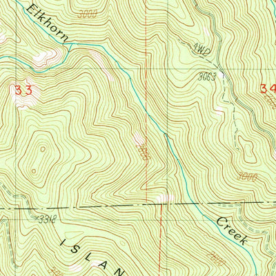 United States Geological Survey Sugarpine Creek, OR (1989, 24000-Scale) digital map