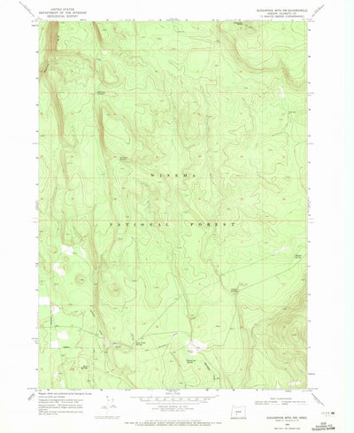United States Geological Survey Sugarpine Mountain NW, OR (1968, 24000-Scale) digital map
