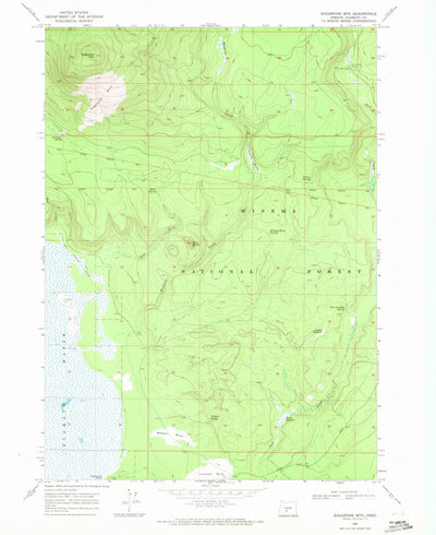 United States Geological Survey Sugarpine Mountain, OR (1968, 24000-Scale) digital map
