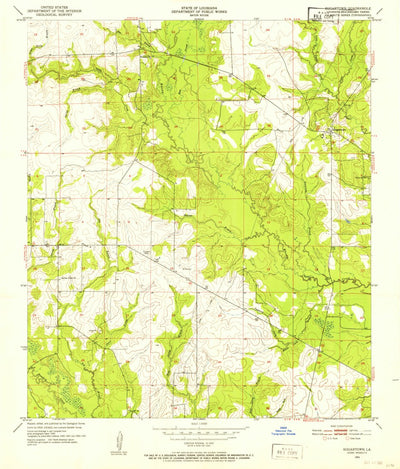 United States Geological Survey Sugartown, LA (1951, 24000-Scale) digital map