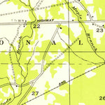 United States Geological Survey Sugrue, LA (1954, 31680-Scale) digital map