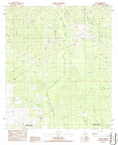 United States Geological Survey Sugrue, LA (1986, 24000-Scale) digital map