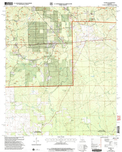 United States Geological Survey Sugrue, LA (2004, 24000-Scale) digital map