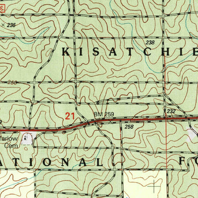 United States Geological Survey Sugrue, LA (2004, 24000-Scale) digital map