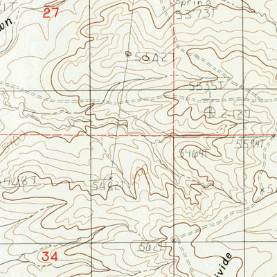 United States Geological Survey Suicide Hill, WY (1984, 24000-Scale) digital map