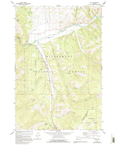 United States Geological Survey Sula, MT (1977, 24000-Scale) digital map