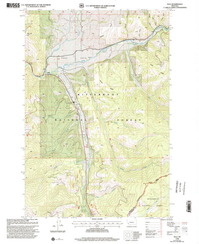 United States Geological Survey Sula, MT (1998, 24000-Scale) digital map