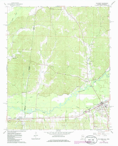 United States Geological Survey Sulligent, AL-MS (1967, 24000-Scale) digital map