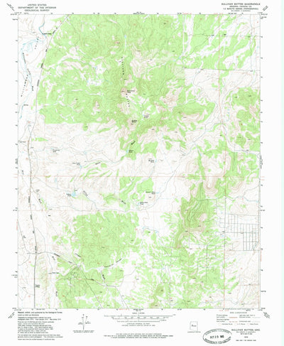 United States Geological Survey Sullivan Buttes, AZ (1979, 24000-Scale) digital map
