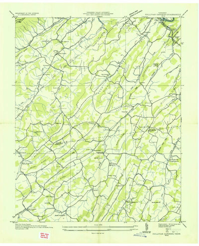 United States Geological Survey Sullivan Gardens, TN (1935, 24000-Scale) digital map