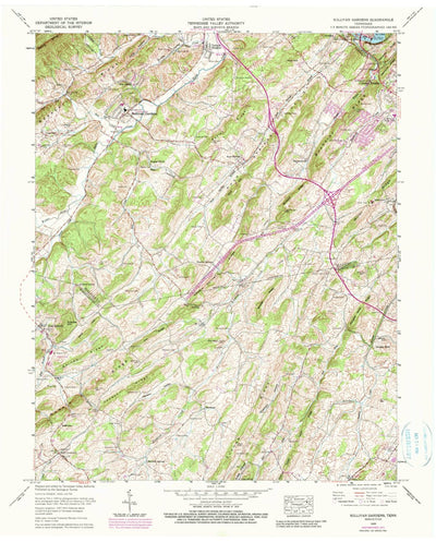 United States Geological Survey Sullivan Gardens, TN (1959, 24000-Scale) digital map