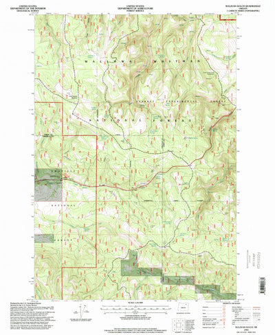 United States Geological Survey Sullivan Gulch, OR (1995, 24000-Scale) digital map