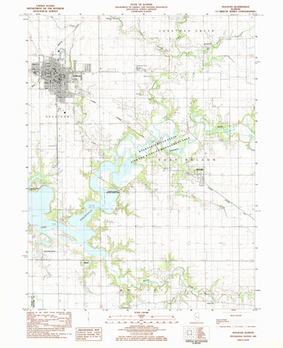 United States Geological Survey Sullivan, IL (1983, 24000-Scale) digital map