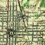 United States Geological Survey Sullivan, IN (1943, 24000-Scale) digital map