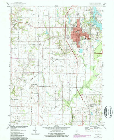 United States Geological Survey Sullivan, IN (1974, 24000-Scale) digital map