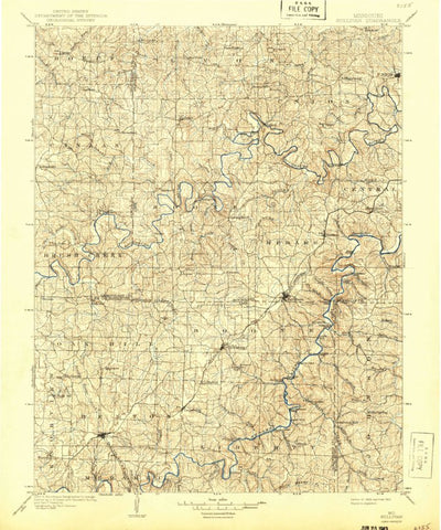United States Geological Survey Sullivan, MO (1903, 125000-Scale) digital map