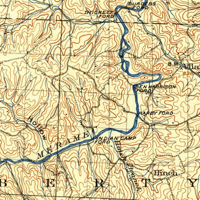 United States Geological Survey Sullivan, MO (1903, 125000-Scale) digital map