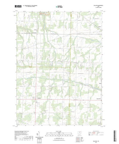 United States Geological Survey Sullivan, OH (2023, 24000-Scale) digital map