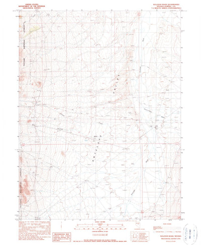United States Geological Survey Sullivan Wash, NV (1990, 24000-Scale) digital map