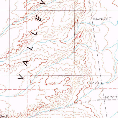 United States Geological Survey Sullivan Wash, NV (1990, 24000-Scale) digital map