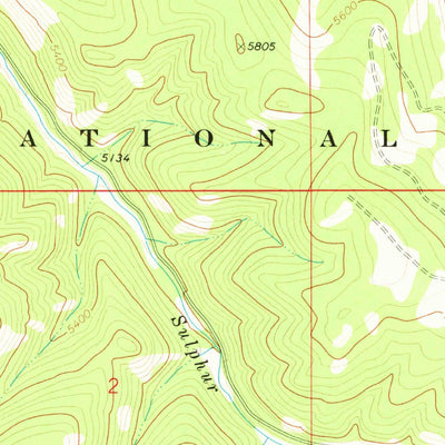 United States Geological Survey Sulphur Bar Creek, MT (1971, 24000-Scale) digital map
